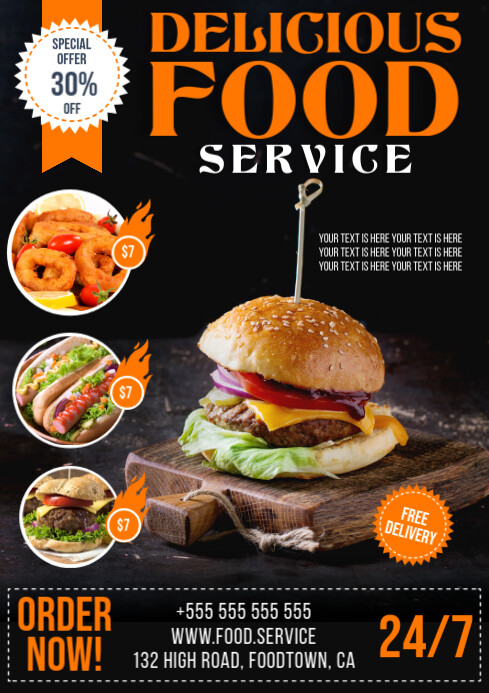 FOOD POSTER Template | PosterMyWall