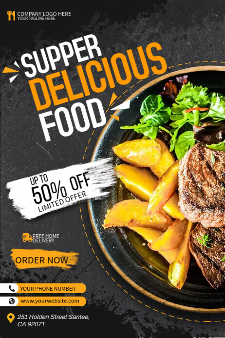 Food Poster Template | PosterMyWall