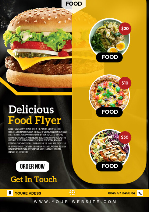 Food poster Template | PosterMyWall