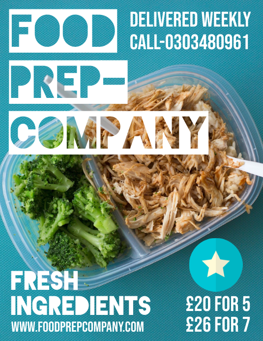 Copy of Food prep flyer template PosterMyWall