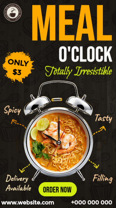 Food Promotion Digital Display Template | PosterMyWall
