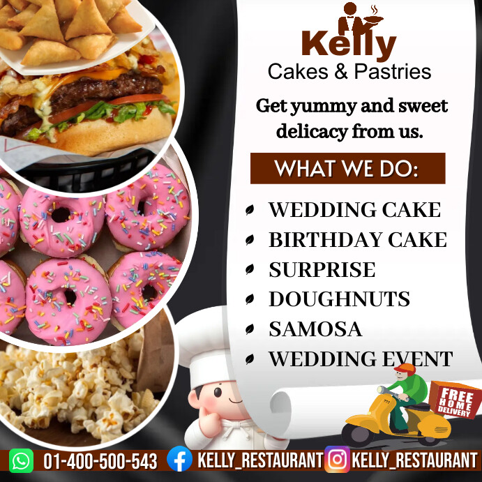 Copy of food promotion social media post template | PosterMyWall
