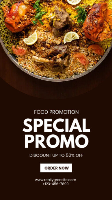 food promotion template | PosterMyWall