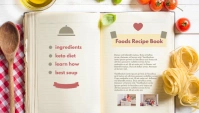 Food Recipe Book Blog Header template