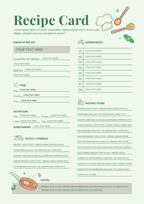 Plantilla de Food recipe flyer | PosterMyWall