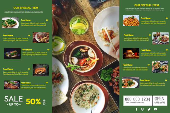 Food Sale Menu Template | PosterMyWall