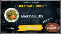 Food Sale Video Slideshow Presentation (16:9) template