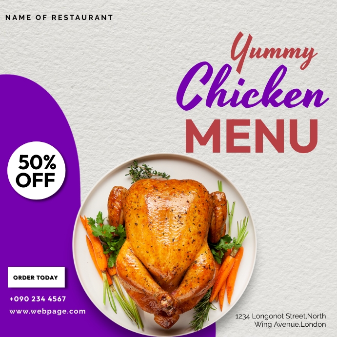 FOOD SQUARE.E Template | PosterMyWall