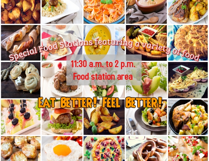 food stations Template | PosterMyWall Food stations Template | PosterMyWall
