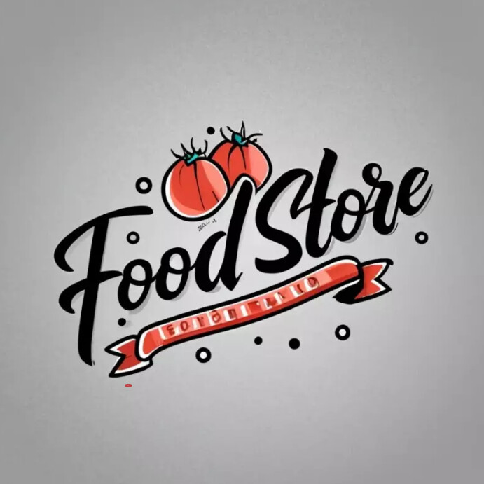 Food Store letters design template | PosterMyWall
