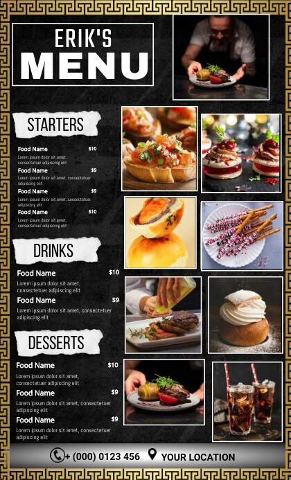 FOOD TEMPLATE | PosterMyWall