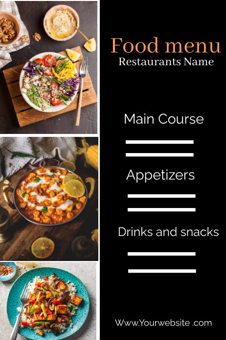 Plantilla de Food Template | PosterMyWall