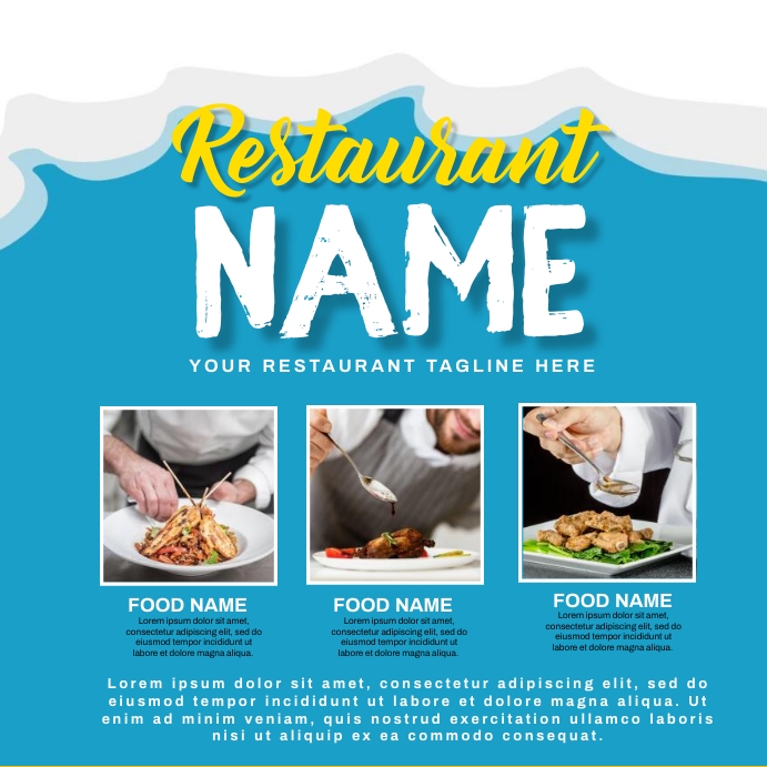 Copy of FOOD TEMPLATE.E | PosterMyWall
