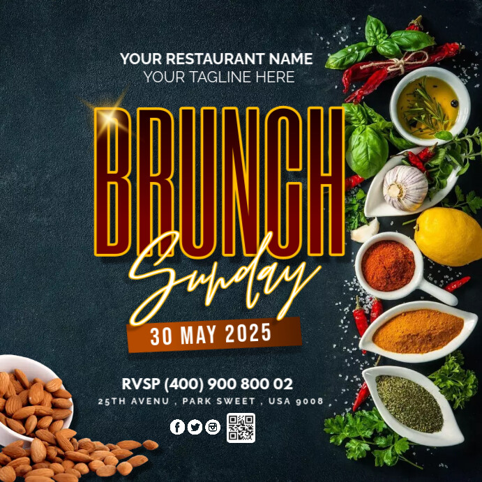 invitation email template 'culinary elegance' for food... FOOD TEMPLATE.E | PosterMyWall