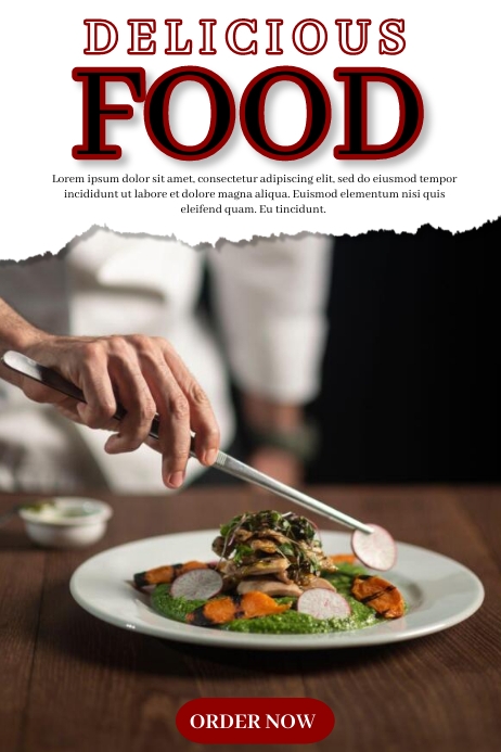 FOOD TEMPLATE.E | PosterMyWall