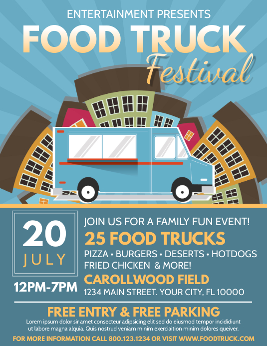 Food Truck Template PosterMyWall