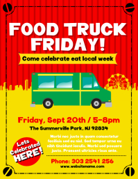 customizable design templates for food truck event postermywall food truck rally flyer
