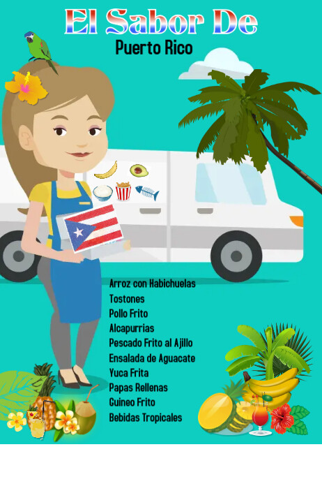 Food Truck Hispanic Comida Puerto Rico Template Postermywall Food Truck Hispanic Comida Puerto Rico Template Postermywall