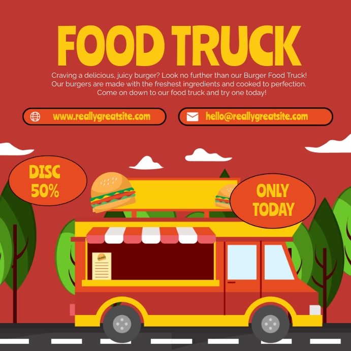 FOOD TRUCK TEMPLATE PosterMyWall FOOD TRUCK TEMPLATE PosterMyWall