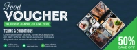 Food Voucher Facebook Cover Photo template