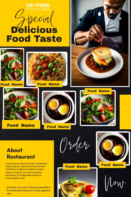 FOOD.A Template | PosterMyWall