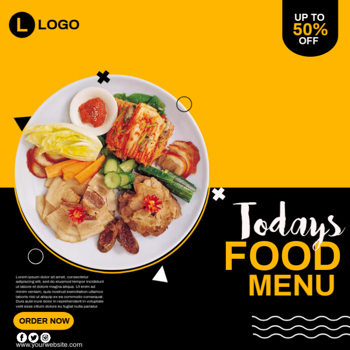 FOOD.A Instagram Post template