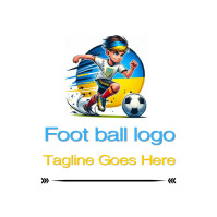 Foot ball logo template