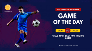 Purple Soccer Game Day Digitale display Template
