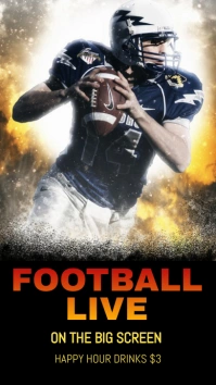 Football)New 129 Цифровой дисплей (9 : 16) template