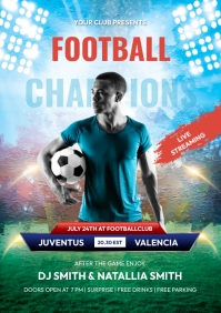 football, american football, Poster A3 template