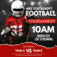 football, american football, rugby Persegi (1:1) template