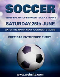 Futsal Football Tournament Flyer Poster Template Postermywall