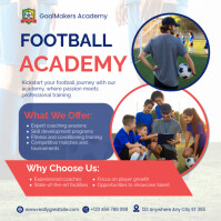 Football Academy Enrollment Poster Template