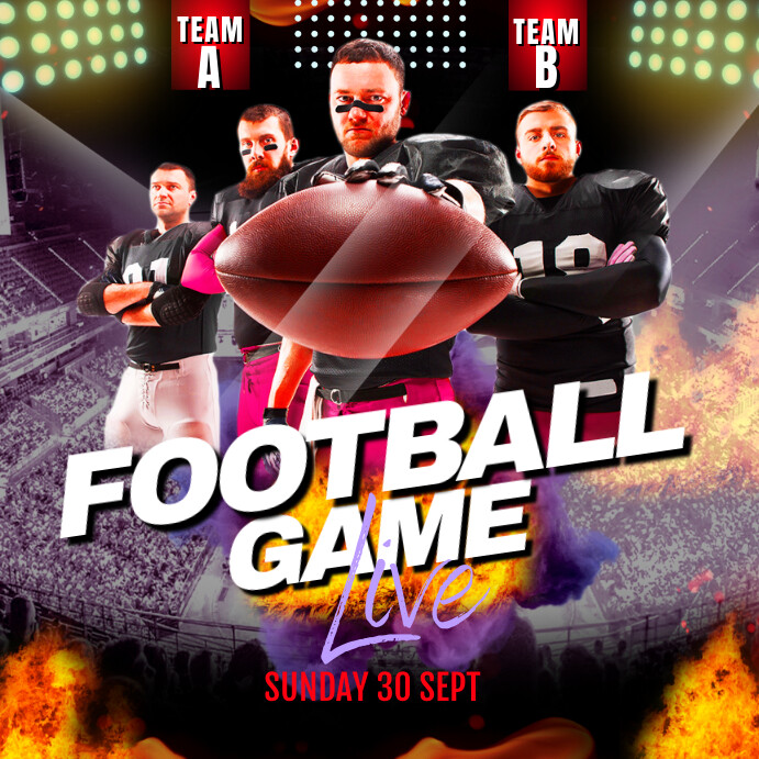 football ad design night flyer Template | PosterMyWall