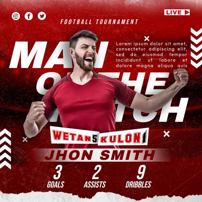 Football AD Template | PosterMyWall