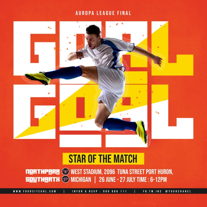 Football Ad Examples Football Ads Template | PosterMyWall