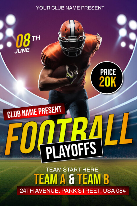 Football Ads Template | PosterMyWall