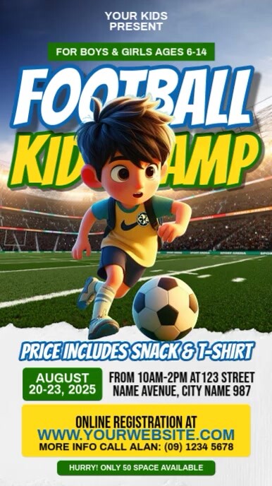 Football Ads Instagram Reel template