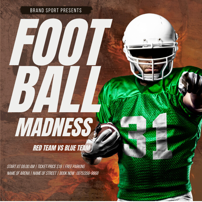 Football Ads Template | PosterMyWall