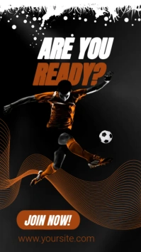 Football Advert Digital Display (9:16) template