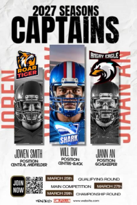 Football All-American Selection Poster Plakat template