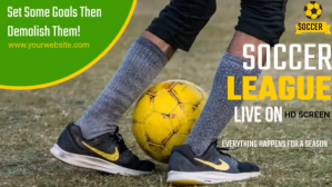 FOOTBALL ANIMATION POSTER TEMPLATE Digitalt display (16:9)