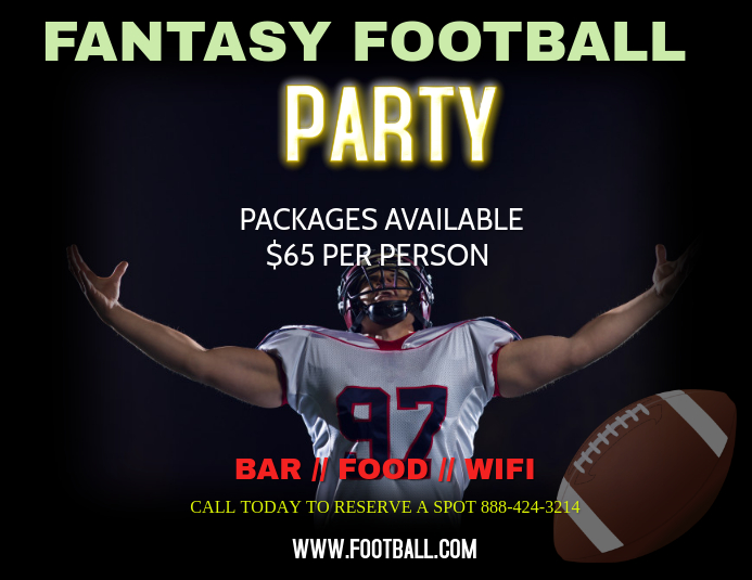 Football Bar Sports Bar Template Postermywall