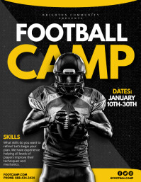 Sort Football Camp Flyer Template