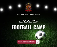 Football camp Medium na Rektangle template