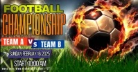 Football Championship Day Facebook Shared Image template