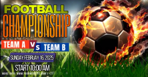 Football Championship Day Facebook Shared Image template