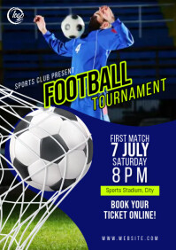 Football Club Tournament Flyer A4 template