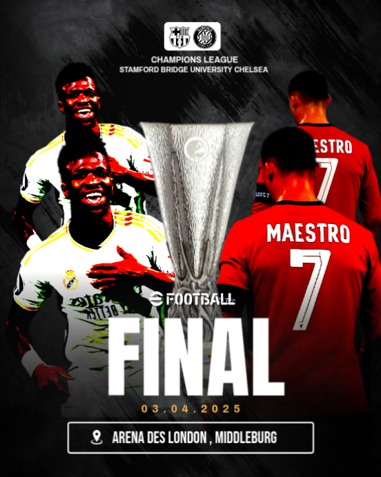 Football Cup Final Match Template | Championship Game Graphic Design ...
