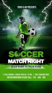 Football Ekran reklamowy (9:16) template